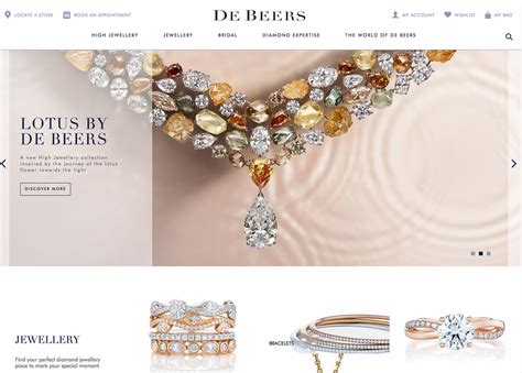 luxury jewellery website.